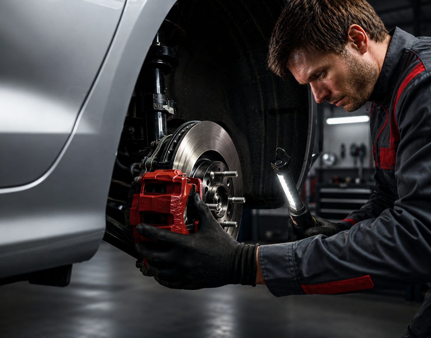 Caliper and brake line repair at Elite Tire Center Yakima WA