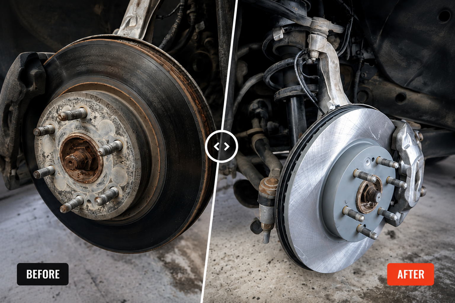 Brake pad and rotor replacement at Elite Tire Center Yakima WA