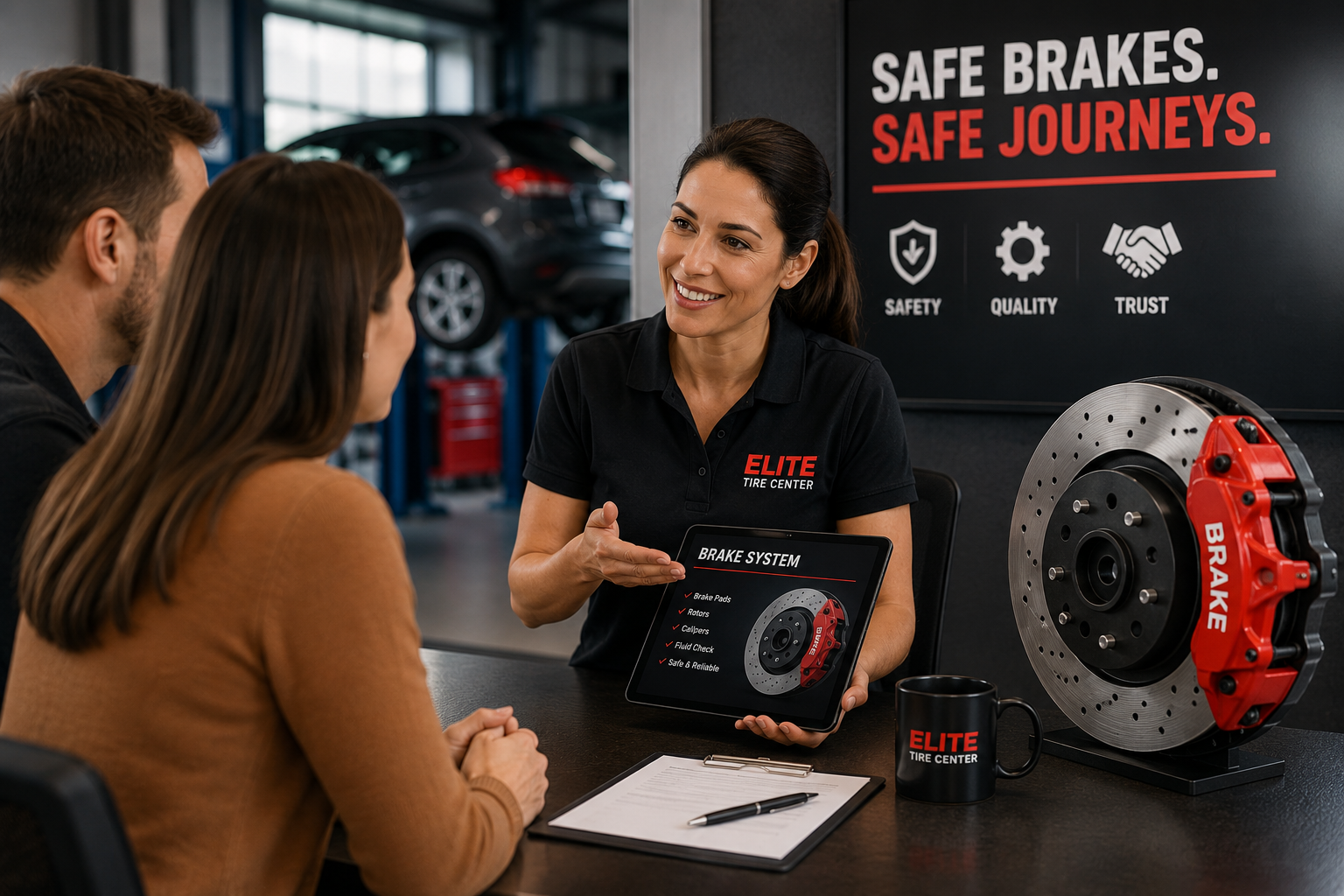Experienced brake repair technicians at Elite Tire Center Yakima WA