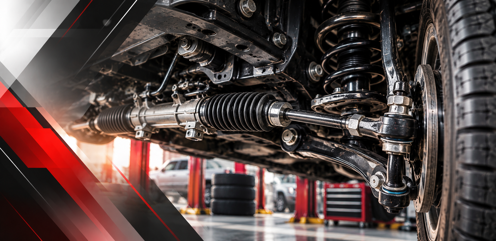 Steering and ball joint repair at Elite Tire Center in Yakima, WA